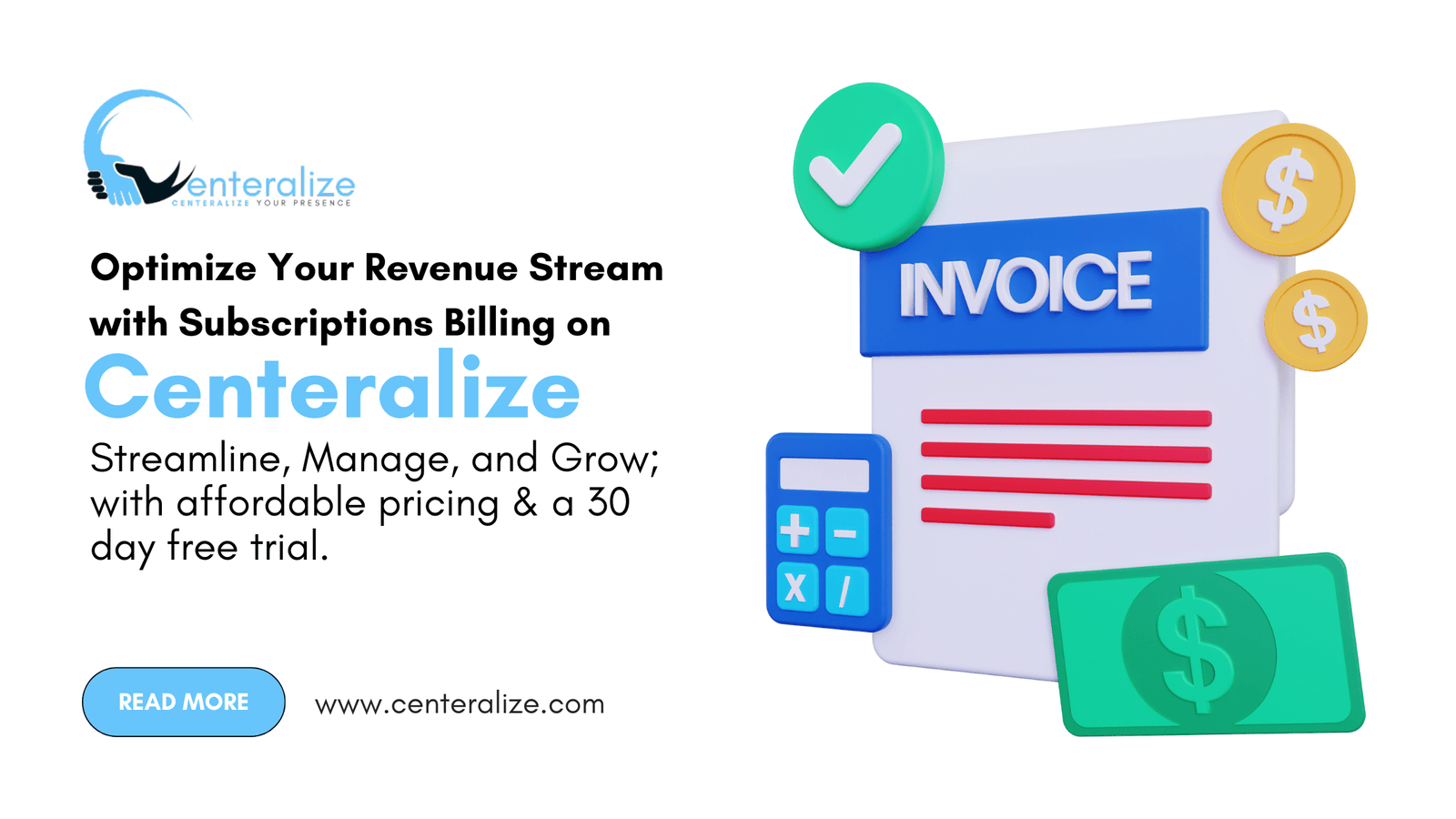 Optimize Your Revenue Stream with Subscriptions Billing on Centeralize Streamline, Manage, and Grow